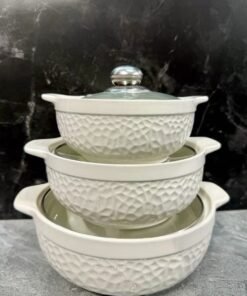 3-in-1 Ceramic Serving Dish Casseroles Set - Image 4