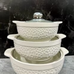 3-in-1 Ceramic Serving Dish Casseroles Set - Image 5