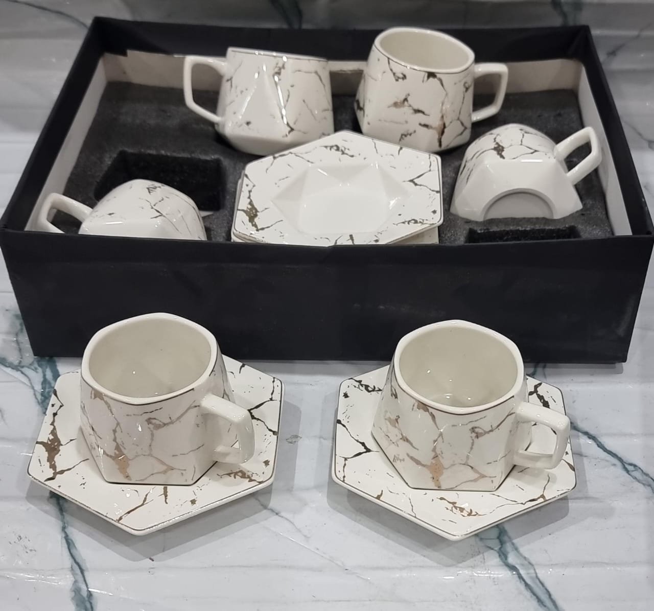 12-Piece Cup & Saucer Gift Box Set - Image 15