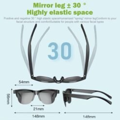 Bluetooth Wireless Smart Audio Sunglasses S-01 - Image 8