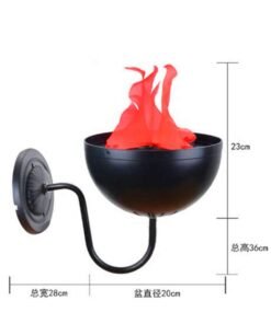 Flammen Lampe Wall Mounted Fireplace Decor - Image 5