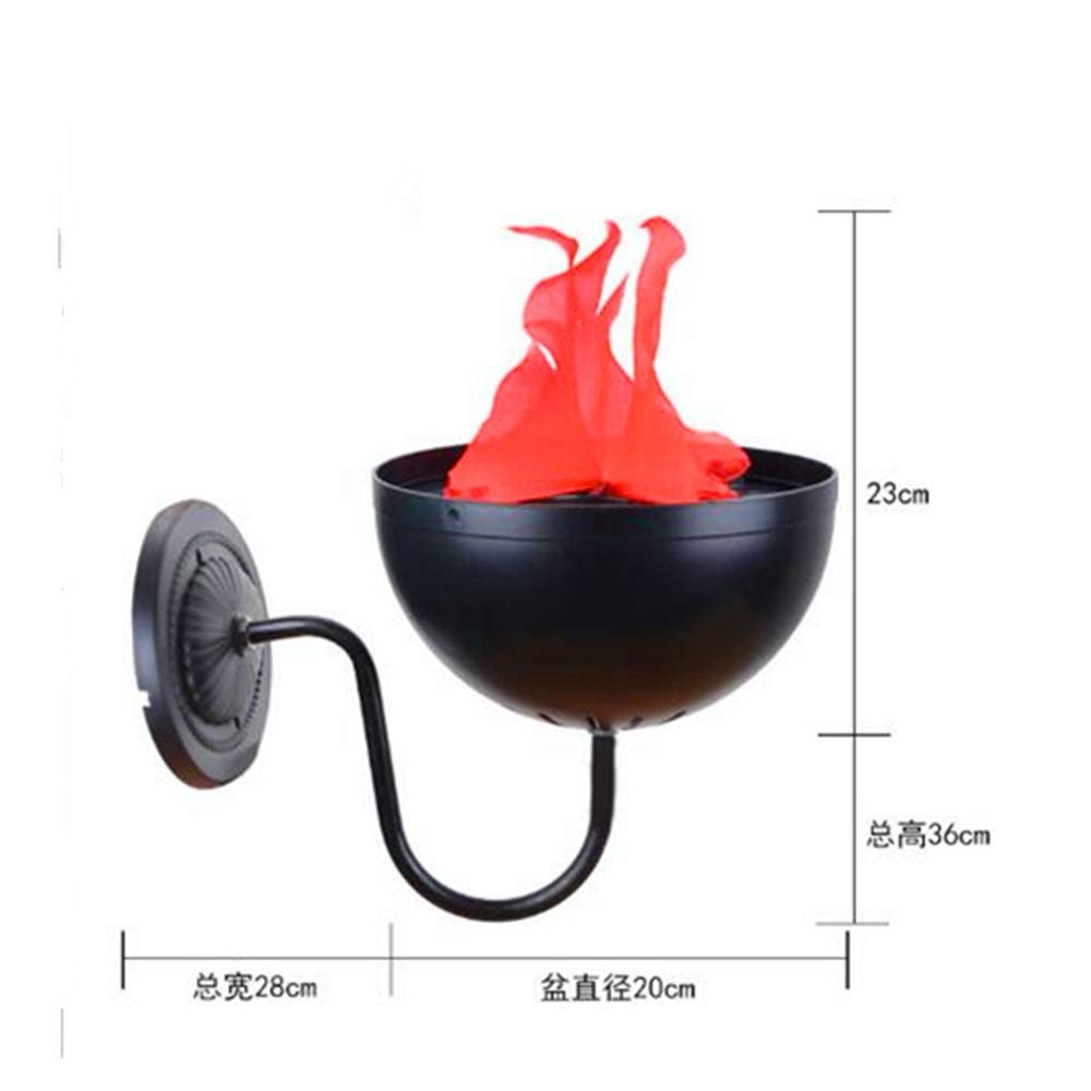 Flammen Lampe Wall Mounted Fireplace Decor - Image 5