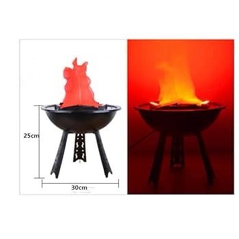 Flammen Lampe 3-Legged Stand Fireplace Decor - Image 3