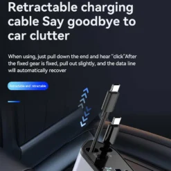 Fast Charge Pro 4-in-1 Retractable Car Charger - Image 3