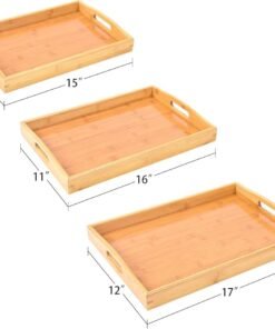 3-in-1 Bamboo Tray Wooden Set - Image 7