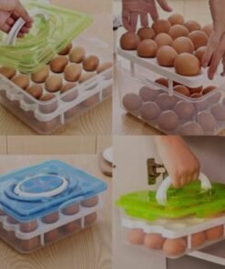 Alternative view of 2-Layer 32-Piece Egg Tray Organizer