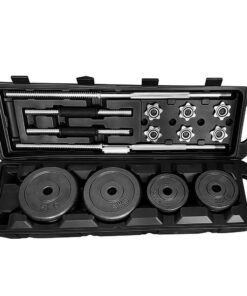 50kg Cast Iron Dumbbell and Barbell Set - Image 2