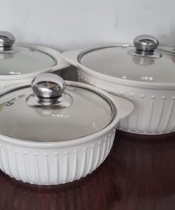 3-in-1 Ceramic Serving Dish Casseroles Set - Image 11