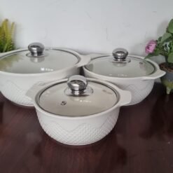 Alternative view of 3-in-1 Ceramic Serving Dish Casseroles Set