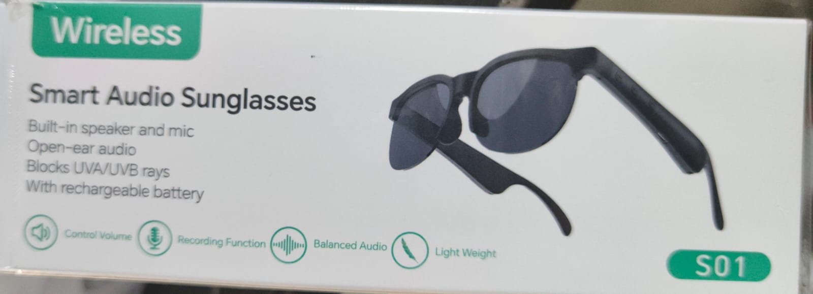 Bluetooth Wireless Smart Audio Sunglasses S-01 - Image 2