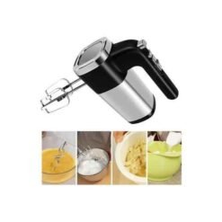 Alternative view of Silver Love Hand Mixer 500 Watts Powerful Electric Egg Beater with Stainless Steel Beaters and Dough Hooks for Baking & Whipping
