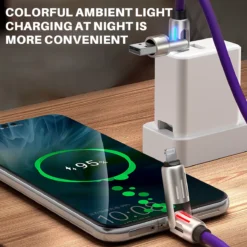 Alternative view of 240W 4-in-1 USB-C Data Cable – Fast Charging & Multi-Device Power Delivery Cable