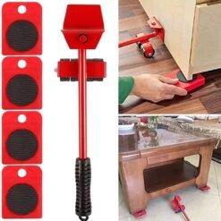 Furniture Lifters of 5 Roller Set – Heavy Duty Moving Tool Kit