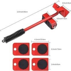 Furniture Lifters of 5 Roller Set – Heavy Duty Moving Tool Kit - Image 3