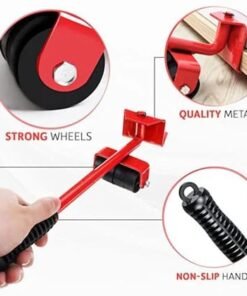 Furniture Lifters of 5 Roller Set – Heavy Duty Moving Tool Kit - Image 6
