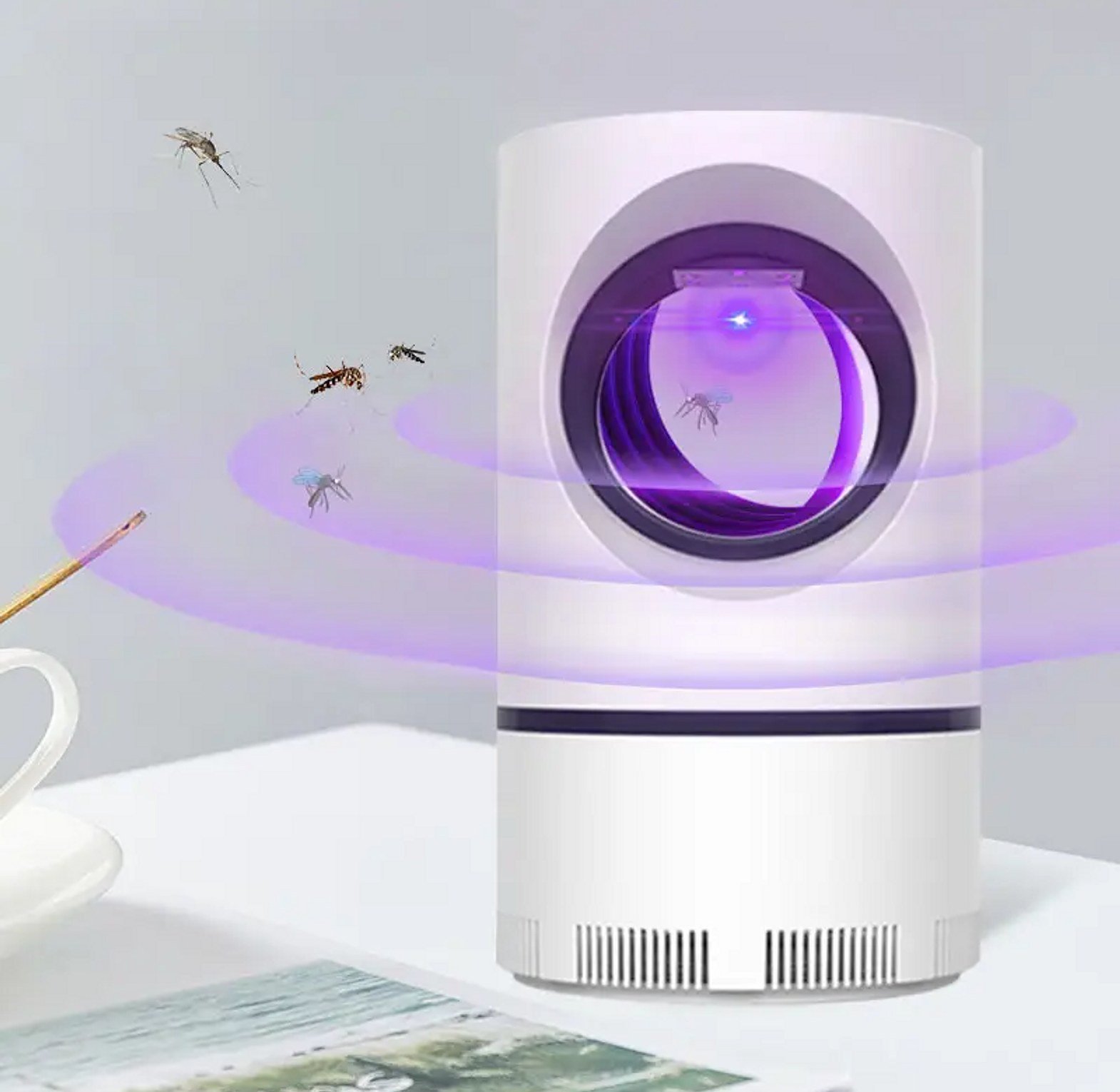 USB UV Photocatalysis Mosquito Killer Lamp – Silent Indoor Insect Trap