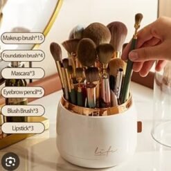 360° Rotating Makeup Brush Organiser - Image 5
