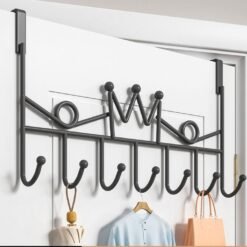 7 hook heavy duty over the door hanger/ rack