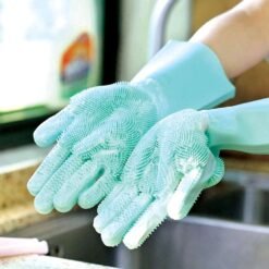Multipurpose Silicone Gloves – Heat Resistant Cleaning & Kitchen Gloves - Image 4