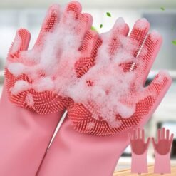 Multipurpose Silicone Gloves – Heat Resistant Cleaning & Kitchen Gloves