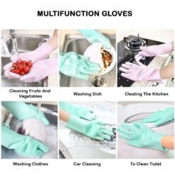 Multipurpose Silicone Gloves – Heat Resistant Cleaning & Kitchen Gloves - Image 5