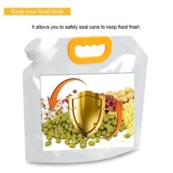 4 Reusable Cereal Storage Bags 2.5L and 5L - Image 3