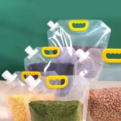 4 Reusable Cereal Storage Bags 2.5L and 5L