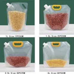 Alternative view of 4 Reusable Cereal Storage Bags 2.5L and 5L