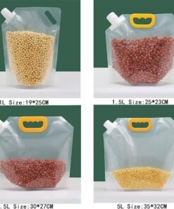 Alternative view of 4 Reusable Cereal Storage Bags 2.5L and 5L