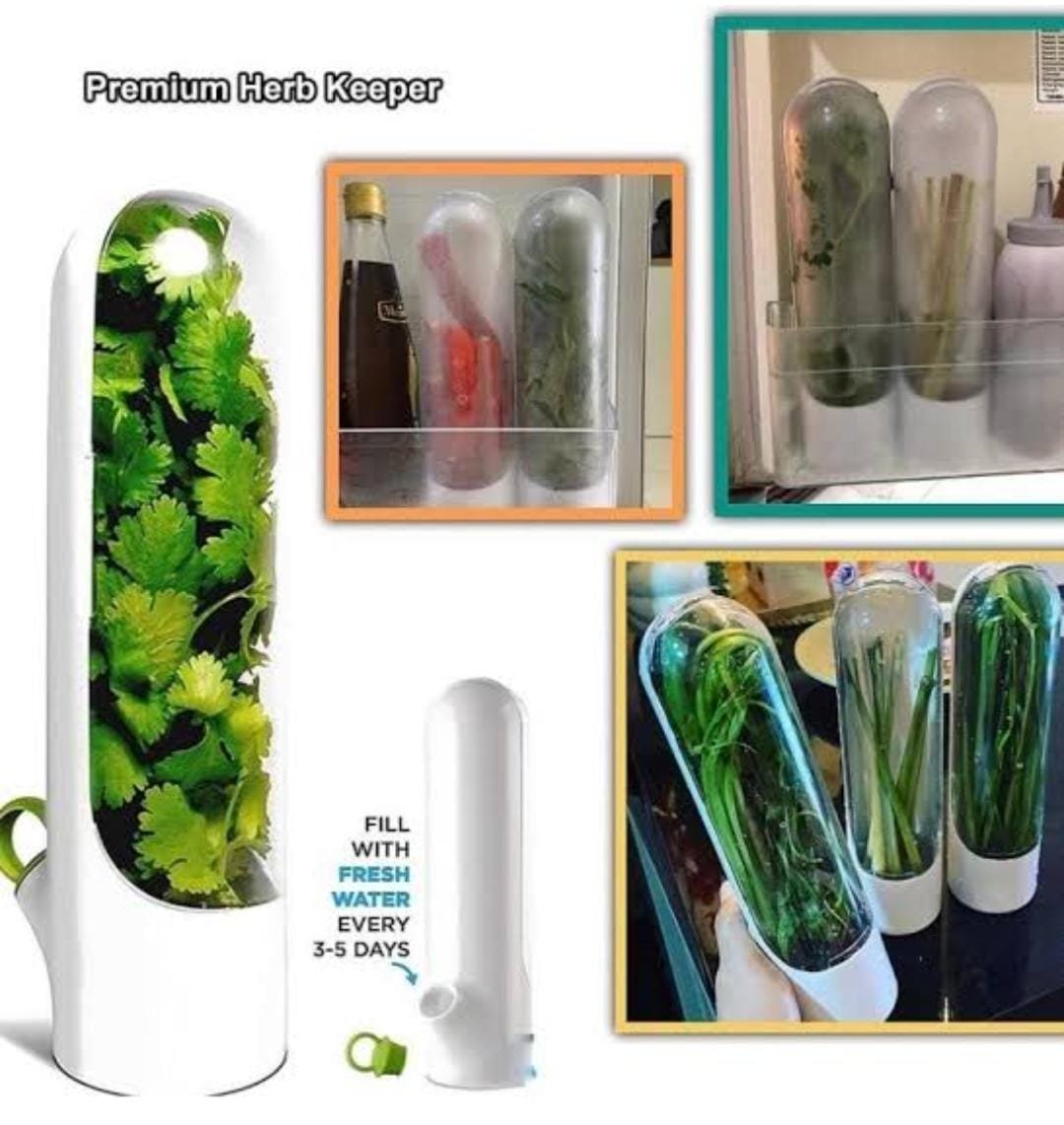 Fresh Keeping Herbs Preservation Bottle 2PC - Image 2