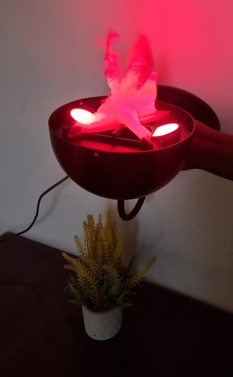 Flammen Lampe Wall Mounted Fireplace Decor