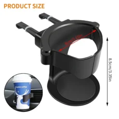 Alternative view of Multifunctional Car Cup Holder – Secure & Adjustable Dashboard Drink Holder