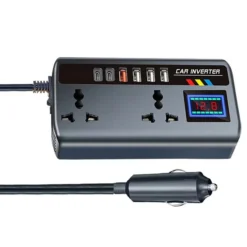 200W Fast Charging Car Power Inverter (12V/24V to 220V)