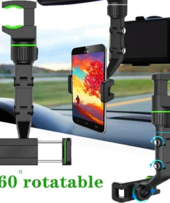 Alternative view of 360° Adjustable Rear-View Mirror Car Phone Holder – Hands-Free Driving Mount