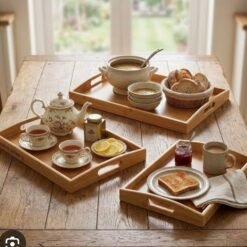 3-in-1 Bamboo Tray Wooden Set - Image 6