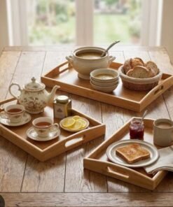 3-in-1 Bamboo Tray Wooden Set - Image 6