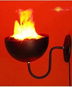 Flammen Lampe Wall Mounted Fireplace Decor - Image 4