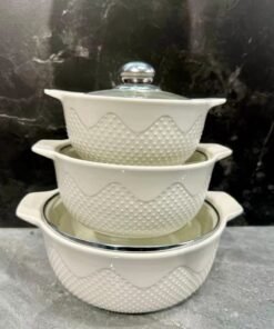3-in-1 Ceramic Serving Dish Casseroles Set - Image 7