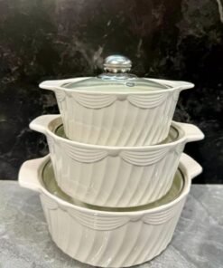 3-in-1 Ceramic Serving Dish Casseroles Set - Image 6