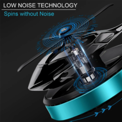 Alternative view of Solar Car Air Freshener Helicopter Design Diffuser – Solar Powered Interior Decoration