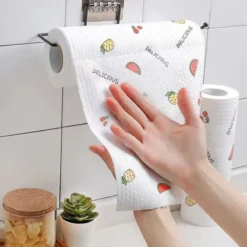 Reusable Kitchen Towels 50pc Per Roll – Washable Eco Cleaning Cloths