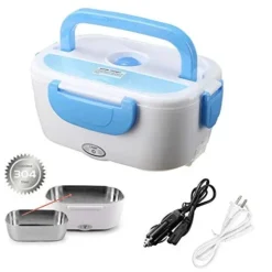 Alternative view of Stainless Steel Electric Lunch Box Food Warmer – Portable Meal Heater