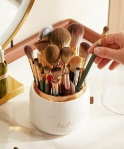360° Rotating Makeup Brush Organiser - Image 3