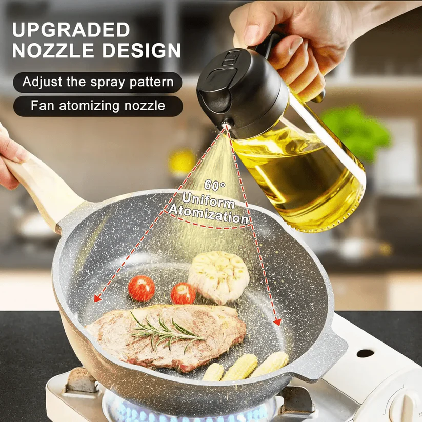 2 in 1 Oil Jar That Pours and Sprays Oil - Image 3
