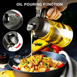 Alternative view of 2 in 1 Oil Jar That Pours and Sprays Oil