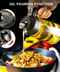 Alternative view of 2 in 1 Oil Jar That Pours and Sprays Oil
