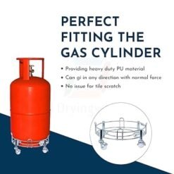 Stainless Steel Movable Gas Cylinder Trolley - Image 3
