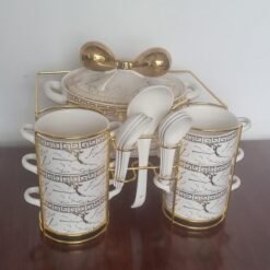 Gucci 16-Piece Ceramic Soup Set + Burner - Image 8