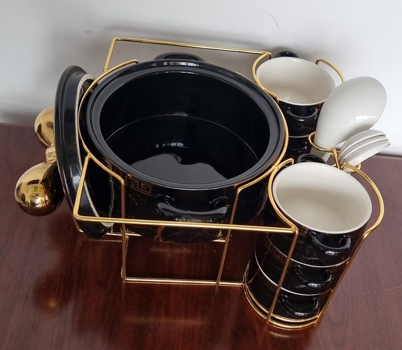 Gucci 16-Piece Ceramic Soup Set + Burner