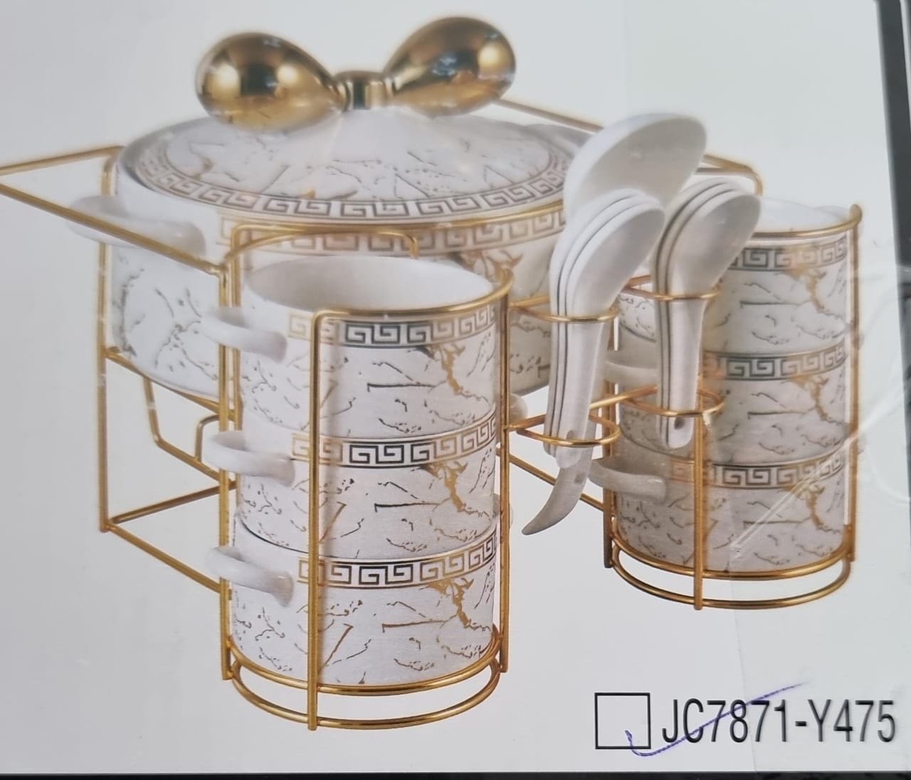 Gucci 16-Piece Ceramic Soup Set + Burner - Image 3